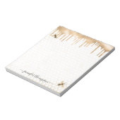 ハニードリップビーパーソナライズされた ノートパッド (回転)