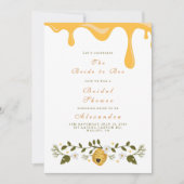 ハニードリップフローラビーブライダルシャワー 招待状 (正面)
