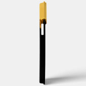 ハニードリップブラック金ゴールドイニシャルタイポグラフィハニカム Case-Mate iPhoneケース (裏面 / 右)