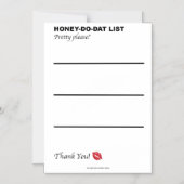 ハニードーダットリスト マグネット招待状 (正面)