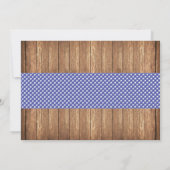 ハニードーBBQカップルシャワーブルーIドーフォト招待状 招待状 (裏面)