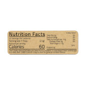 ハニーニュートメントファクトクラフト差出人住所 ラベル (正面)