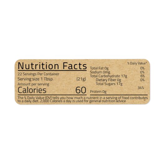 ハニーニュートメントファクトクラフト差出人住所 ラベル (正面)