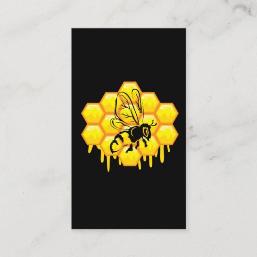 ハニーハイブズコーム養蜂家アピアリストビーラバー 名刺 (正面)