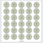 ハニーハチミツ瓶ラベル ハチミツ ハニー ビー 養蜂場 2インチステッカー シール (シート)