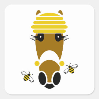 ハニーハットンドンスクエアステッカー スクエアシール