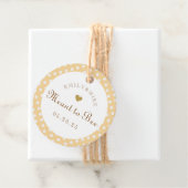 ハニーハニーのイエロー 結婚式のためのBee フェイバータグ (インサイチュ)