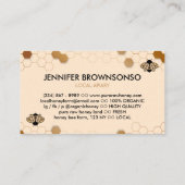 ハニーハーブの蜜蜂が飛ぶ養蜂家 名刺 (裏面)