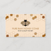 ハニーハーブの蜜蜂が飛ぶ養蜂家 名刺 (正面)