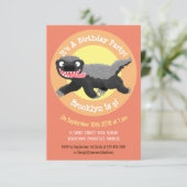 ハニーバおもしろいッガーのハニーマンガイラストレーションinv 招待状 (スタンド正面)