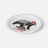 ハニーバジャーの聖句スネークバードクリスマス ペーパープレート (アングル)