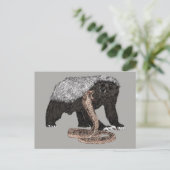 ハニーバジャーの聖句ヘビイラストレーション ポストカード (スタンド正面)