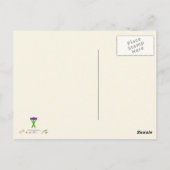 ハニーバジャーの聖句ヘビイラストレーション ポストカード (裏面)