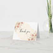 ハニーバジー ボホ ワイルドフラワー ファースト バースデー サンキューカード (正面)