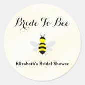 ハニーバズ ブライダルシャワー ラウンドシール (正面)