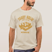ハニーバター（アレンジトースト カレッジ風イラスト） Tシャツ (正面)
