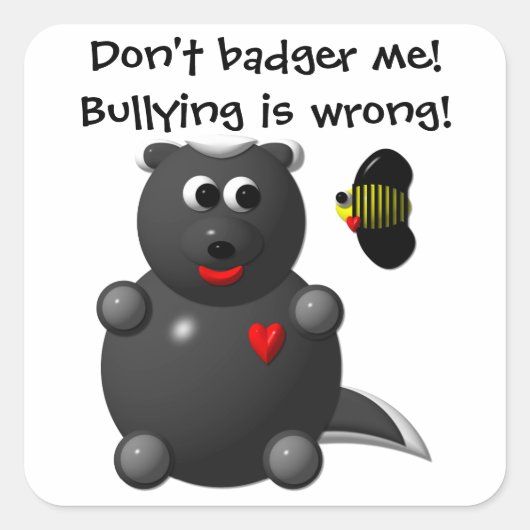 ハニーバッガーとハニービー スクエアシール (正面)