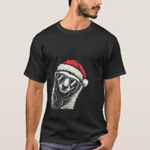 ハニーバッガークリスマスサンタハットパジャマおもしろいクリスマス Tシャツ