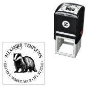 ハニーバッガーネーム差出人住所#1P セルフインキングスタンプ (インサイチュ)