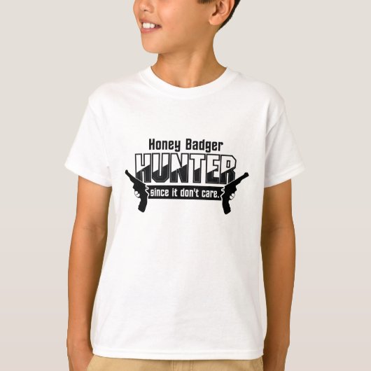 ハニーバッガーハンターシャツ – スタイルとカラーを選択 Tシャツ (正面)