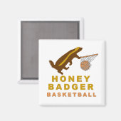 ハニーバッガーバスケットボール マグネット (正面/裏面)
