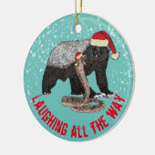 ハニーバッジャーとスネークオールウェイ引用文 セラミックオーナメント (左)