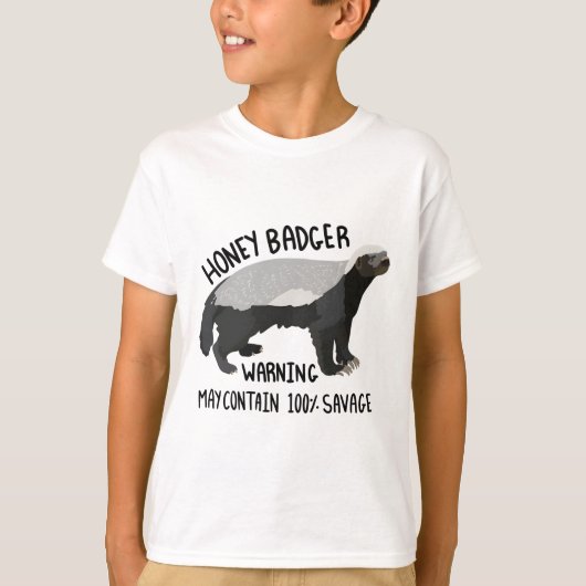 ハニーバッジャーの方だ Tシャツ (正面)