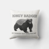 ハニーバッジャーは得そんな時間はない クッション (裏面)