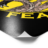 ハニーバッジャーは悪いバダスのバイブルの聖句アートを恐れない フォトプリント            (角)