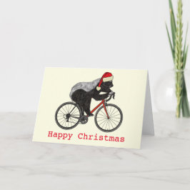 ハニーバッジャーサイクリングバおもしろいダスフェスティバルサイクリスト カード