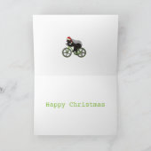 ハニーバッジャーサイクリングバおもしろいダスフェスティバルサイクリスト カード (内部)