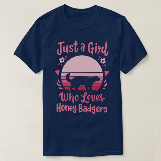 ハニーバッジャーハニーバッジャー好き 1 Tシャツ (デザイン正面)