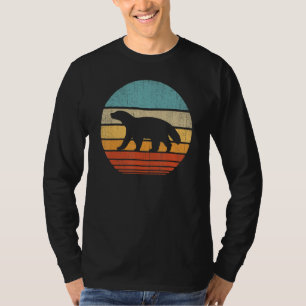 ハニーバッジャーレトロヴィンテージ60s 70sサンセット哺乳類A Tシャツ