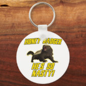 ハニーバッジャー扱いにく キーホルダー (正面)