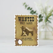 ハニーバッジャー指名手配ポスター ポストカード (スタンド正面)