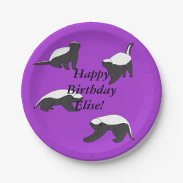 ハニーバッジャー誕生日 ペーパープレート