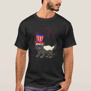 ハニーバッジャー赤白青花火12月4日 Tシャツ