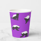 ハニーバッジャー 紙コップ (正面)