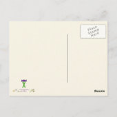 ハニーバッダスハニーバッガーイエローアートと呼ぶな ポストカード (裏面)