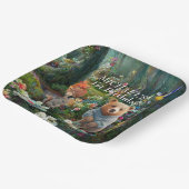 ハニーバニーとブーブベア ペーパープレート (傾斜あり)