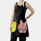ハニーバニーキュート&ラバおもしろいビット動物愛好家 エプロン (インサイチュ)