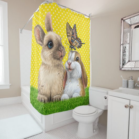 ハニーバニーシャワーカーテン シャワーカーテン (インサイチュ)