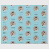 ハニーバニーフォトイースターイエロー | カスタマイズ ラッピングペーパー (フラット)