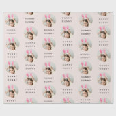 ハニーバニーフォトイースターピンク ラッピングペーパー (フラット)