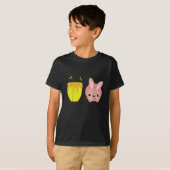 ハニーバニー かわいい ウサギ 動物好き Tシャツ (正面フル)