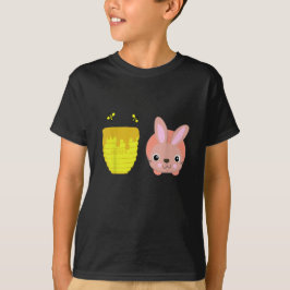 ハニーバニー かわいい ウサギ 動物好き Tシャツ