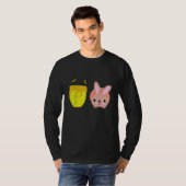 ハニーバニー かわいい ウサギ 動物好き Tシャツ (正面フル)