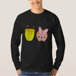 ハニーバニー かわいい ウサギ 動物好き Tシャツ