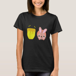 ハニーバニー かわいい ウサギ 動物好き Tシャツ