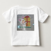 ハニーバニー・クリスマスをお楽しみください ベビーTシャツ (裏面)